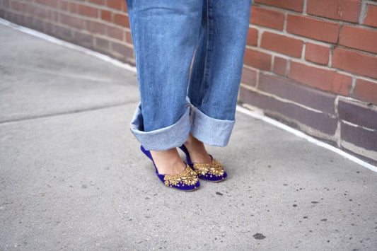 traditional shoes with jeans