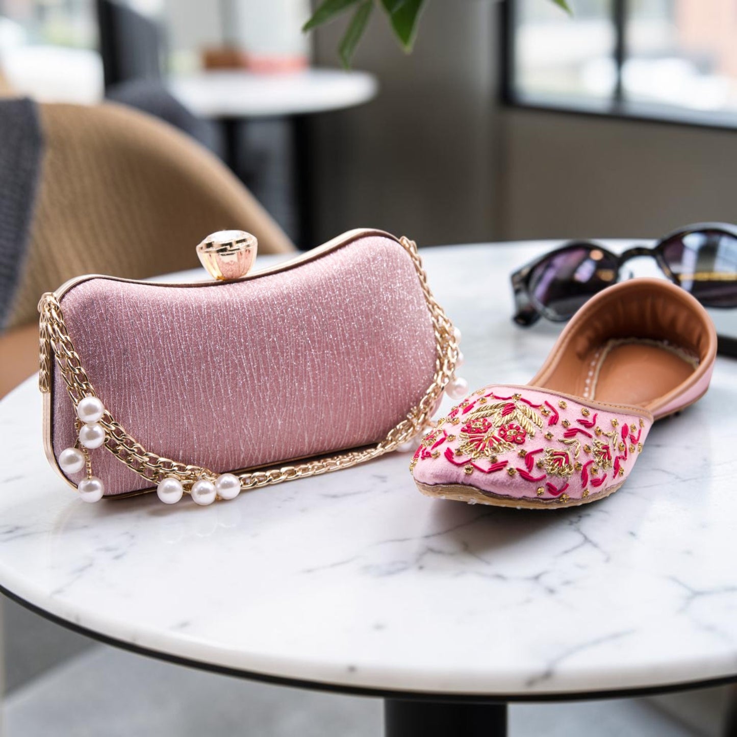 Amour - Blush Pink Clutch