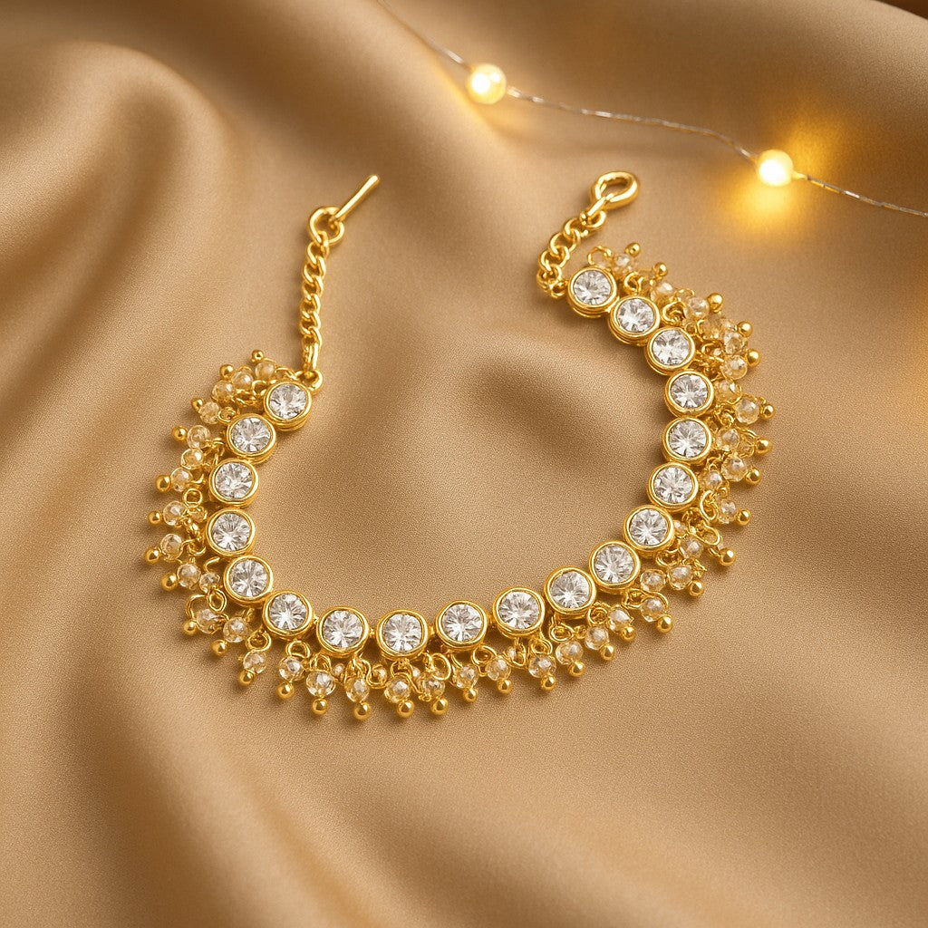Opal - Gold Anklet