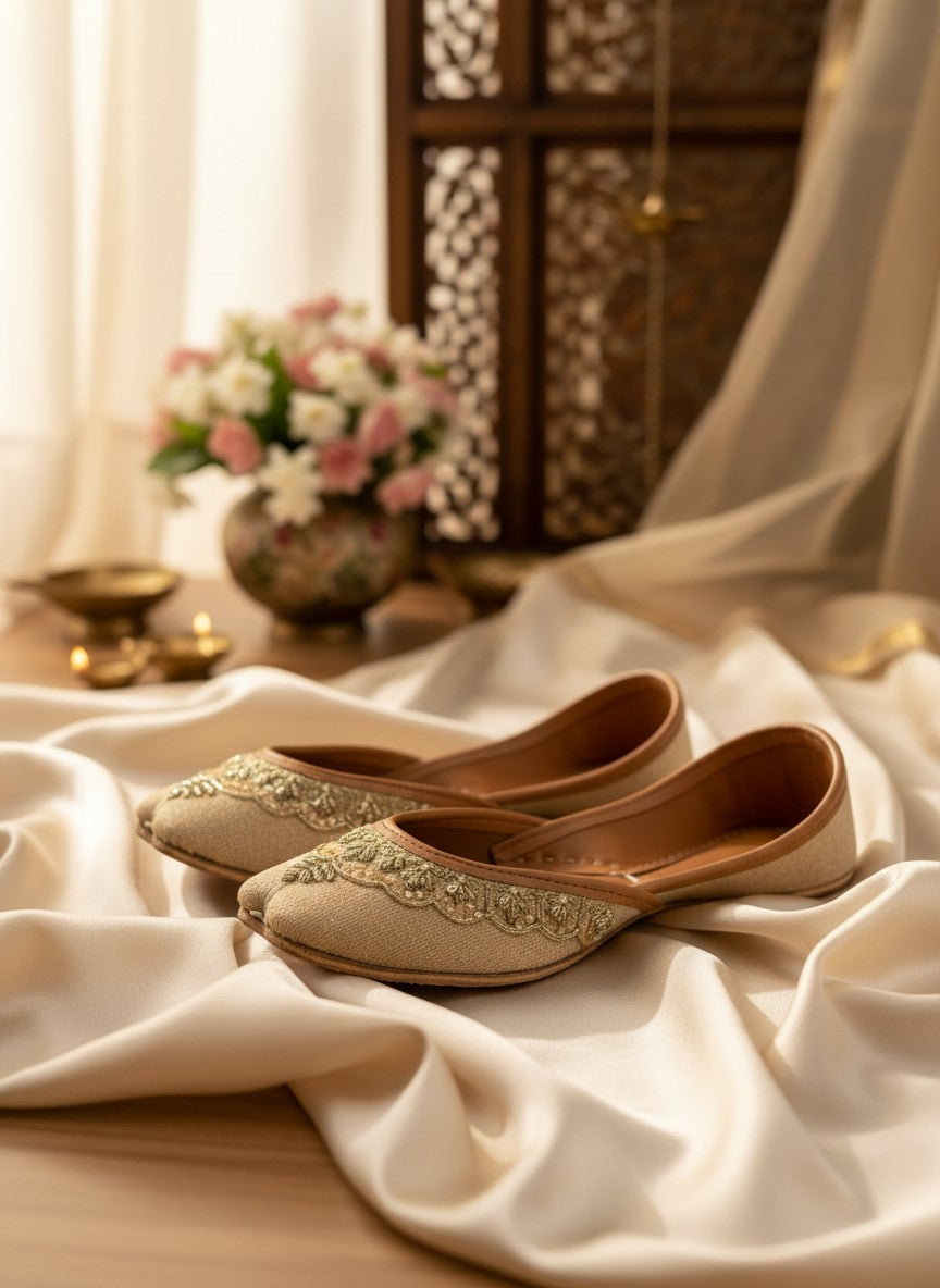 Naaz - Beige Jutti
