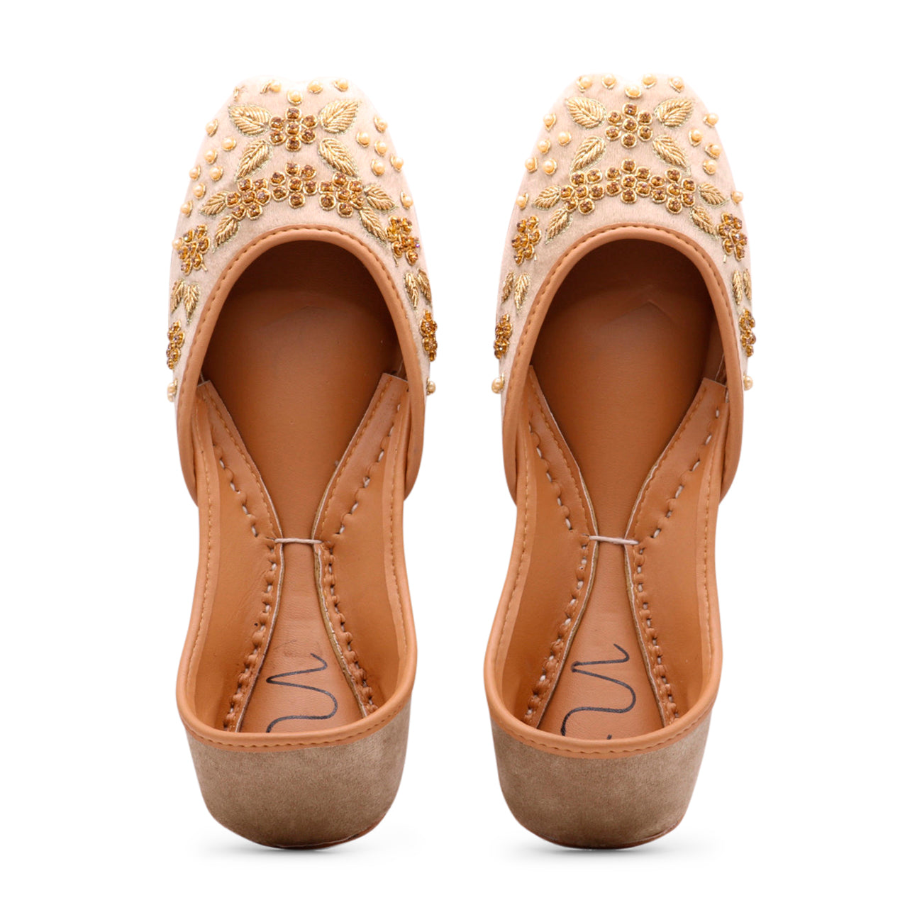 brown velvet jutti