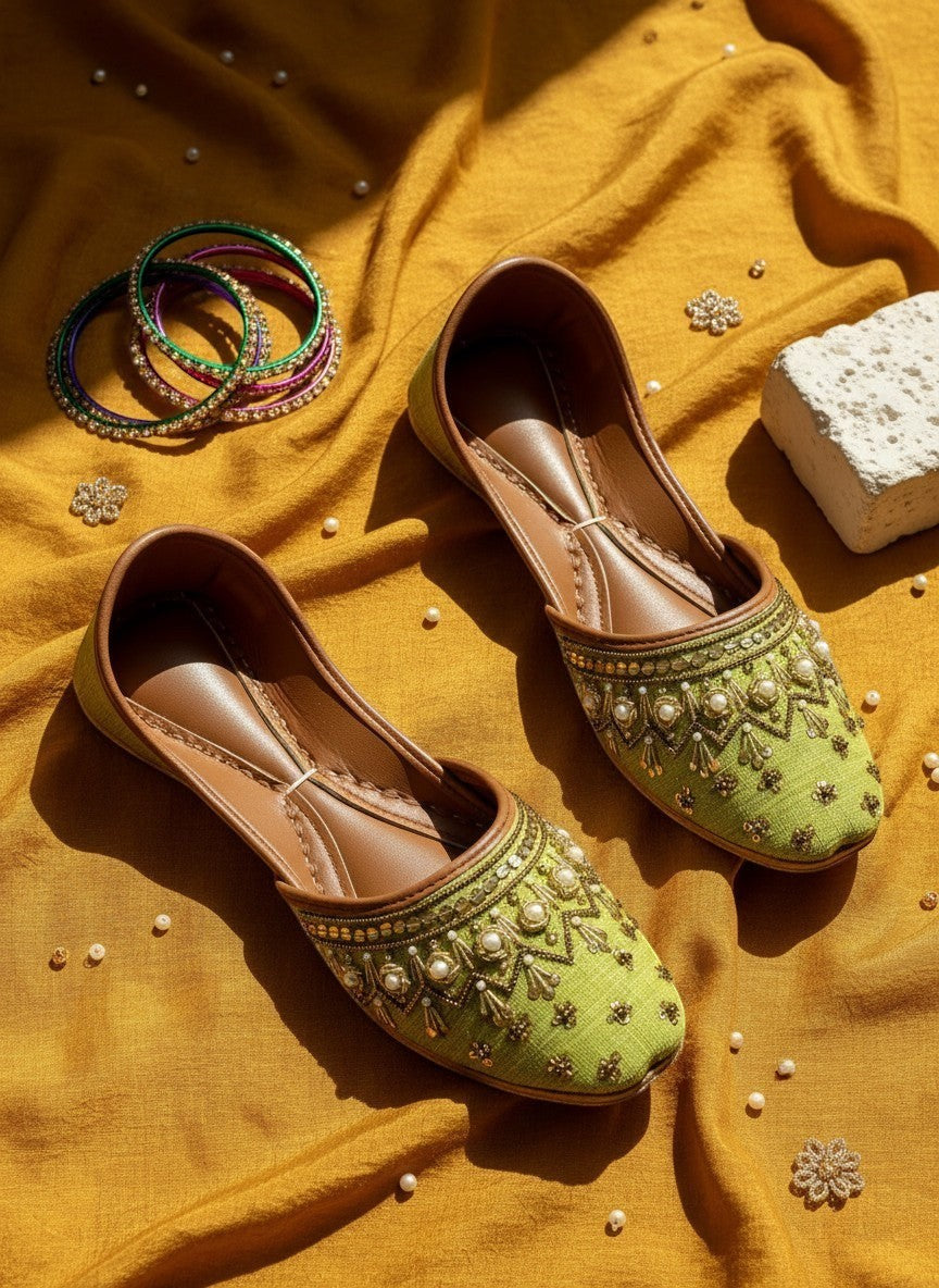 Heer - Green Jutti