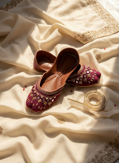 Adaa - Red Jutti