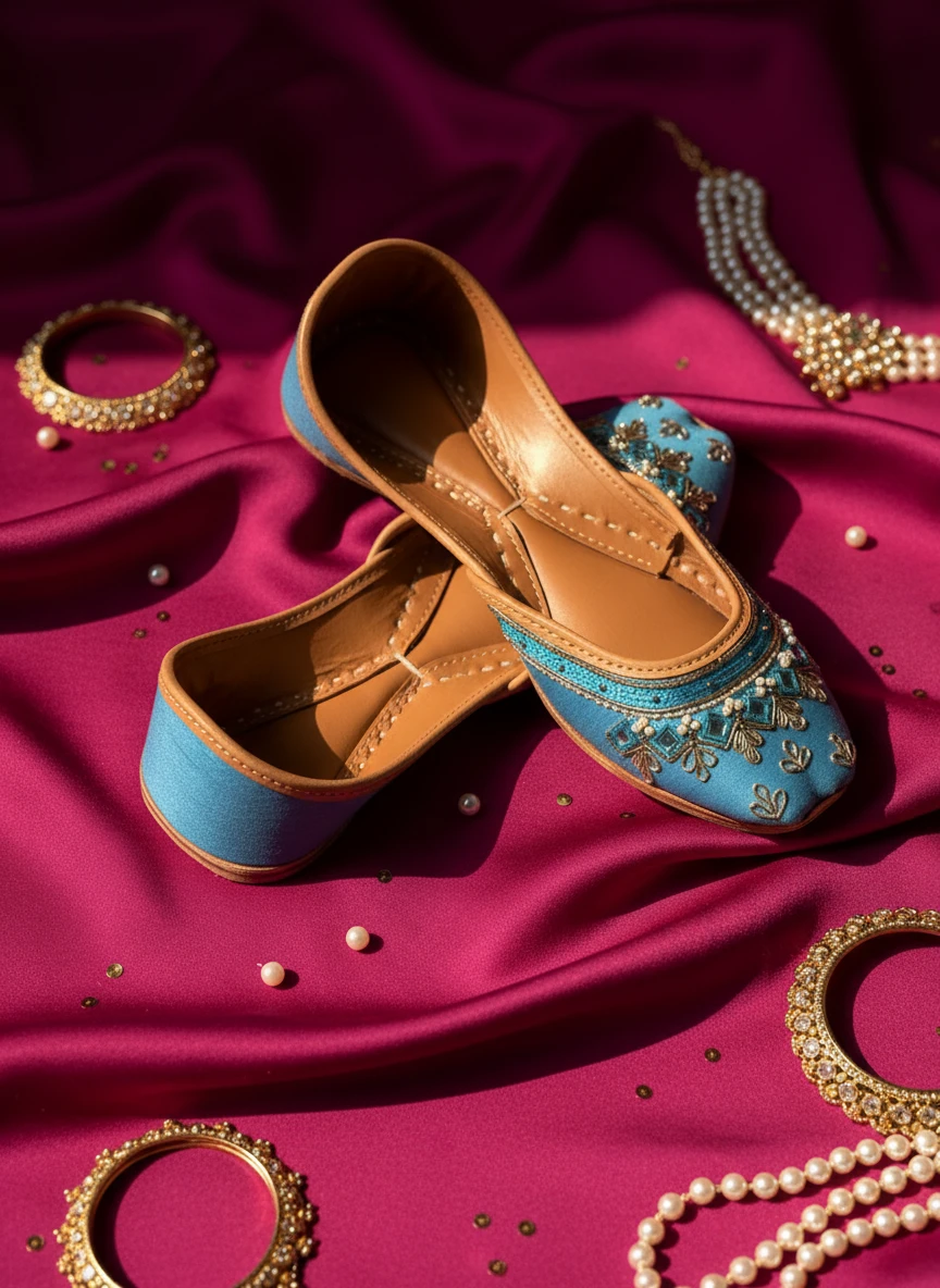 Bahaar - Blue Jutti