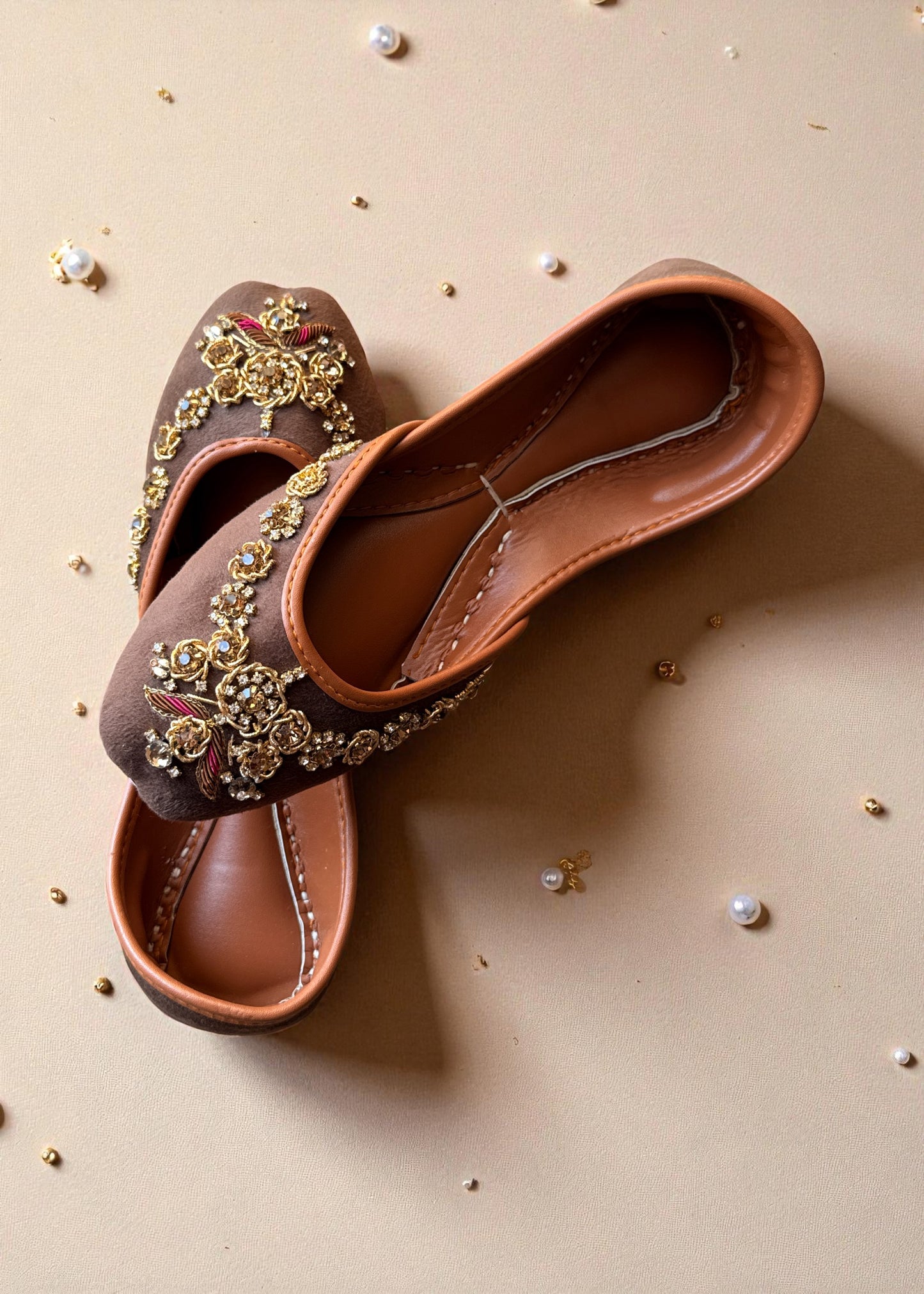 Rangeen Kali - Brown Jutti