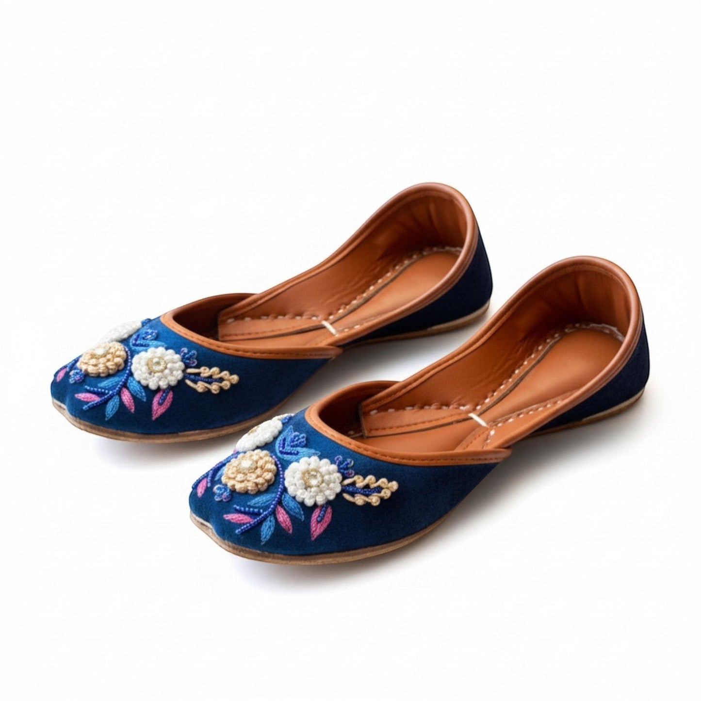 Naazneen - Royal Blue Jutti