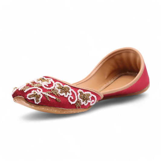 Amara -  Luxury Crimson Jutti