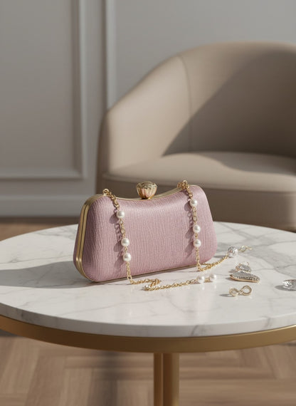 Amour -  Blush Pink Clutch