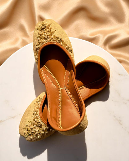 Chandni - Beige Jutti