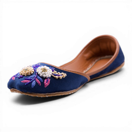 Naazneen - Royal Blue Jutti