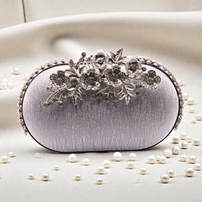 Estelle - Silver Clutch