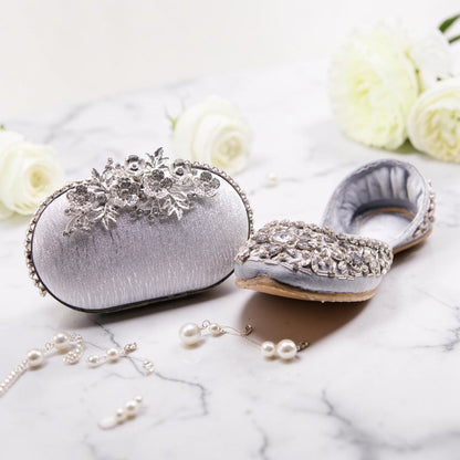 Estelle - Silver Clutch