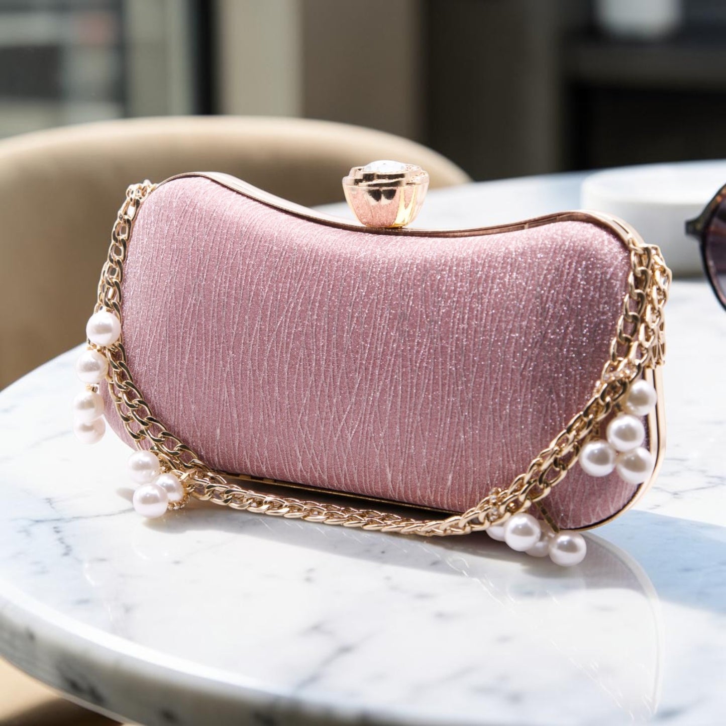Amour -  Blush Pink Clutch