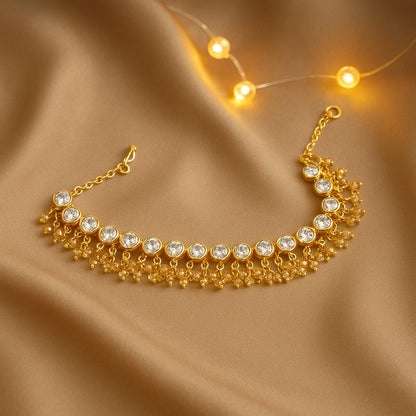 Opal - Gold Anklet