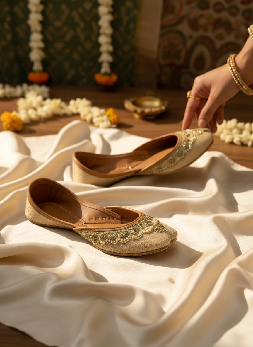 Naaz - Beige Jutti