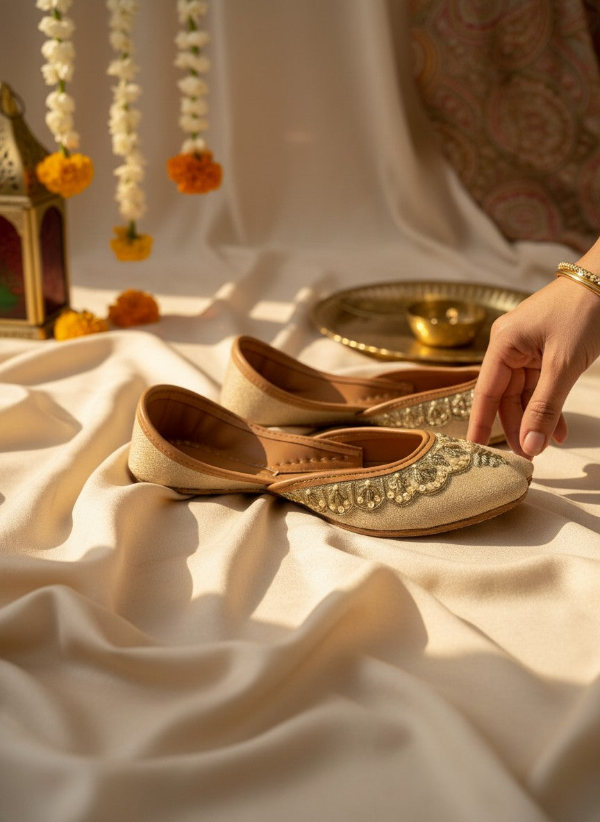 Naaz - Beige Jutti