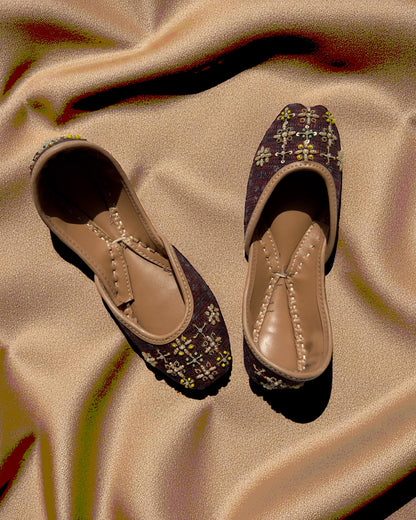 Mughal - Maroon Jutti