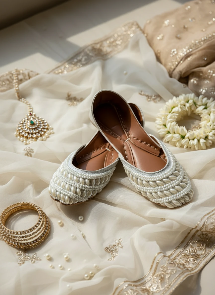 Zohrava - White Jutti