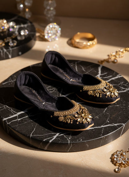 Maharani - Black Jutti