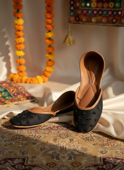 Nawabi - Black Jutti