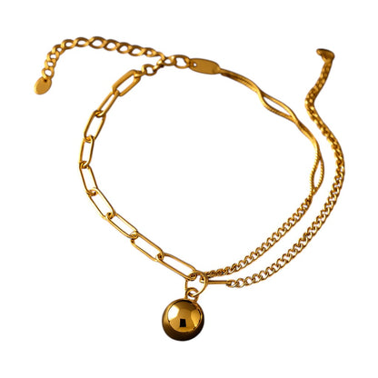 Lumière Ball - Gold Chain Anklets