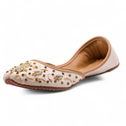Nuzhat - Beige Jutti