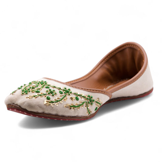 Roshani - White Jutti