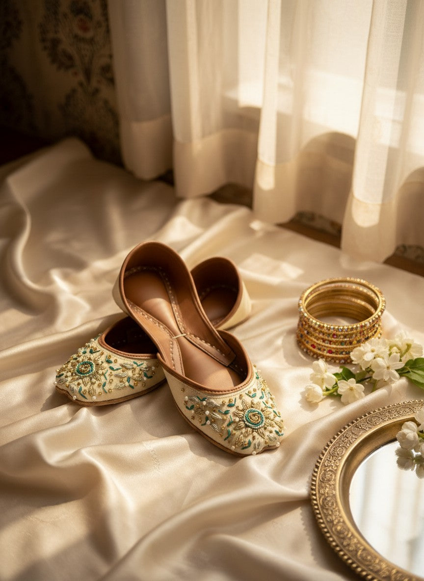 Qila - Beige Jutti