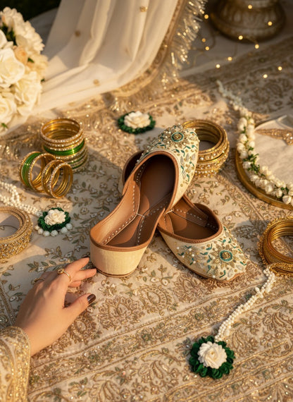 Qila - Beige Jutti