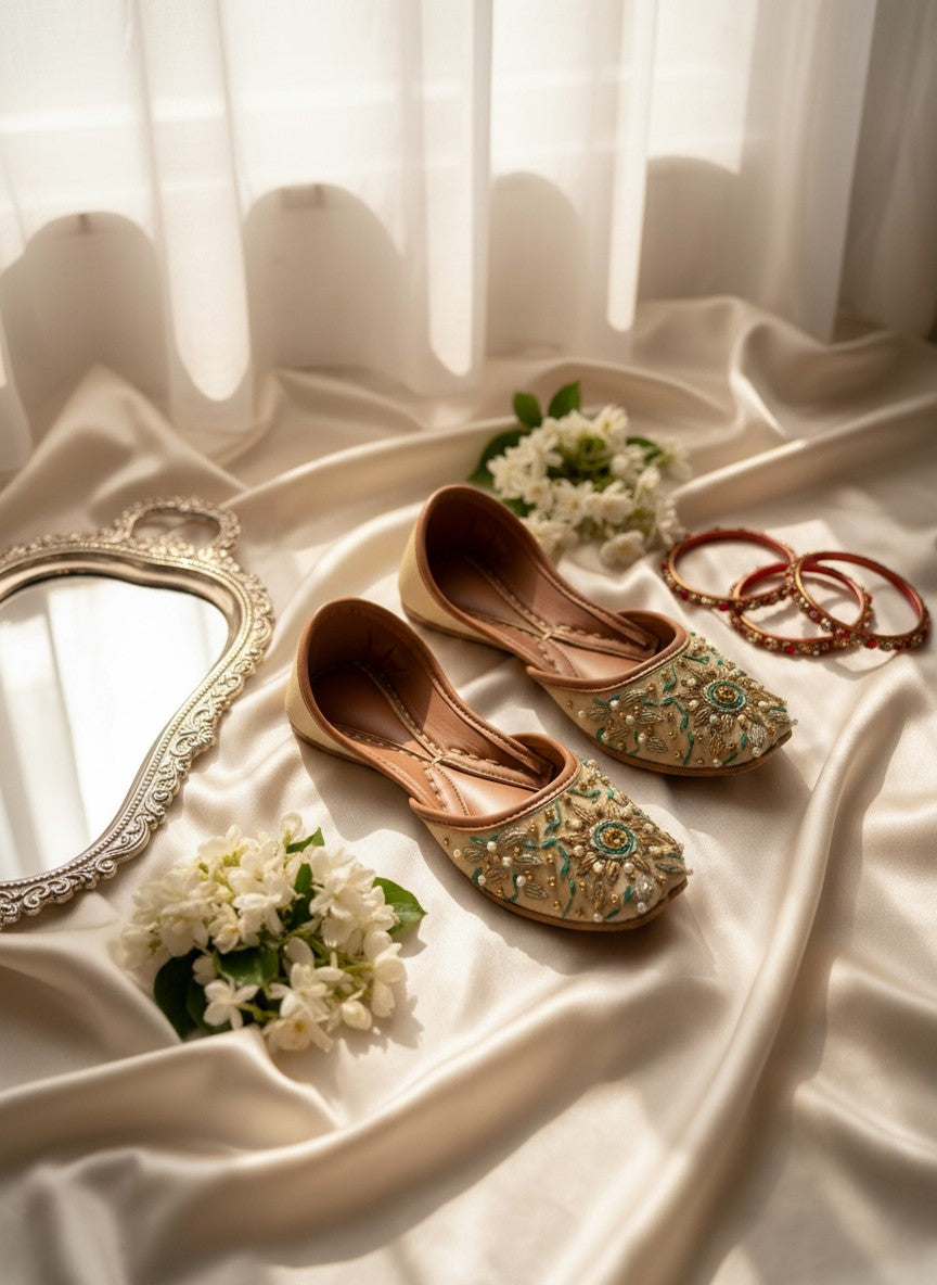 Qila - Beige Jutti