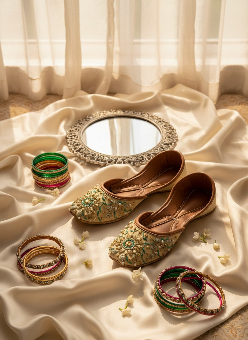 Qila - Beige Jutti