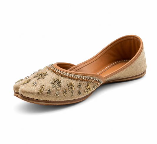 Gulnoor - Golden Beige Jutti