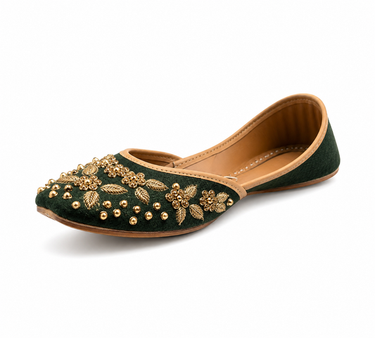 Taj Talab - Green Jutti